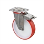 Колесо Tellure Rota 606606 поворотное с тормозом, Ø 200 мм, нагрузка 300 кг, полиуретан, полиамид 606606