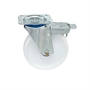 Колесо Tellure Rota 684306 поворотное с тормозом, Ø 200 мм, нагрузка 500 кг, полиамид, шариковый подшипник 684306