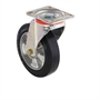 Колесо большегрузное Tellure Rota 727516 поворотное, Ø 200 мм, нагрузка 500 кг, эластичная резина 727516