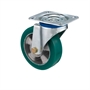 Колесо большегрузное полиуретановое поворотное 160 мм Tellure Rota 624504 нагрузка 500 кг, полиуретан TR- ROLL, алюминий 624504