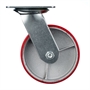 Колесо большегрузное полиуретановое поворотное 125 мм Стелла-техник N29125CPU г/п 250 кг, чугунное, игольчатый подшипник N29125CPU