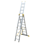Алюминиевая трехсекционная профессиональная лестница 3*8 P3 9308 P3 9308