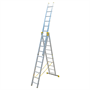 Алюминиевая трехсекционная профессиональная лестница 3*10 P3 9310 P3 9310