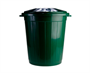 Пластиковый бак для мусора с крышкой 65 л. (480x480x550 мм) - фото 4784