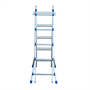 Лестница алюминиевая шарнирная телескопическая 4x5 TT45 Алюмет TT45
