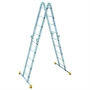 Лестница-трансформер. Профессиональная серия 2 секции по 4 ступени + 2 секции по 5 ступеней 2*4+2*5 T445 Алюмет T445