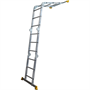 Лестница-трансформер, широкий, Профессиональная серия 4 секции по 3 ступени  4*3 TW1433 Алюмет TW1433