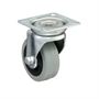 Колесо промышленное Tellure Rota 374104 поворотное (100 мм; 55 кг) , серая немаркая резина / полипропилен 374104