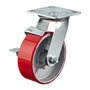 Колесо промышленное поворотное с тормозом Стелла-техник N29150CPUB1 (150 мм; г/п 300 кг), полиуретан/чугун N29150CPUB1