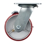 Колесо промышленное поворотное с тормозом Стелла-техник N29125CPUB1 (125 мм; г/п 250 кг), полиуретан/чугун N29125CPUB1