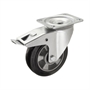 Колесо большегрузное поворотное с тормозом Стелла-техник 7203-160 (160 мм; г/п 300 кг) 7203-160