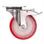 Колесо поворотное с тормозом на НЕРЖАВЕЙКЕ Стелла-техник 6903-150 (160 мм; г/п 350 кг) 6903-150