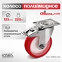Колесо поворотное с тормозом на НЕРЖАВЕЙКЕ Стелла-техник 6903-125 (125 мм; г/п 220 кг) 6903-125