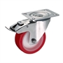 Колесо поворотное с тормозом на НЕРЖАВЕЙКЕ Стелла-техник 6903-100 (100 мм; г/п 170 кг) 6903-100