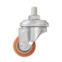 Колесо промышленное поворотное Стелла-техник 1706-35 (35 мм; г/п 100 кг), полиуретан/сталь, крепление на штырь 1706-35