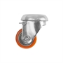 Колесо большегрузное мебельное поворотное Стелла-техник 1704-35 (35 мм; г/п 100 кг), полиуретан/сталь 1704-35