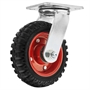 Колесо промышленное поворотное Стелла-техник 5001-160 (150 мм; г/п 160 кг), черная резина с протектором 5001-160