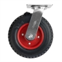 Колесо промышленное поворотное с тормозом Стелла-техник 5003-200 (200 мм; г/п 200 кг), черная резина с протектором 5003-200