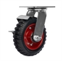 Колесо промышленное поворотное с тормозом Стелла-техник 5003-160 (150 мм; г/п 160 кг), черная резина с протектором 5003-160