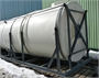 Горизонтальная цилиндрическая емкость 12000 литров (12 куб.м.) в обрешетке ЕЕВ12000Т