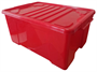 Пластиковый контейнер с крышкой Top Box 40 л. красный 12781