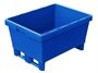 Контейнер Iplast вкладываемый KVR 8634 на полозьях (800х600х340) голубой, сплошной с усиленным дном и штабельным упором 12.362.65.S.С66.1