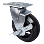 Колесо большегрузное обрезиненное поворотное с тормозом SCdb 42 scdb42