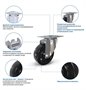 Колесо термостойкое поворотное RONEL RFG 80 RFG80