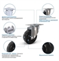 Колесо термостойкое поворотное RONEL RFG 100 RFG100